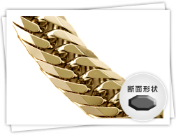喜平　ネックレス 18金ゴールド（K18）8面トリプル